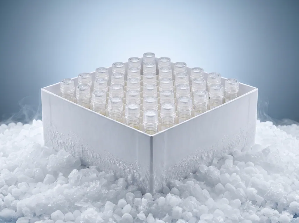 Cellgenic biologic products being packaged for verified providers