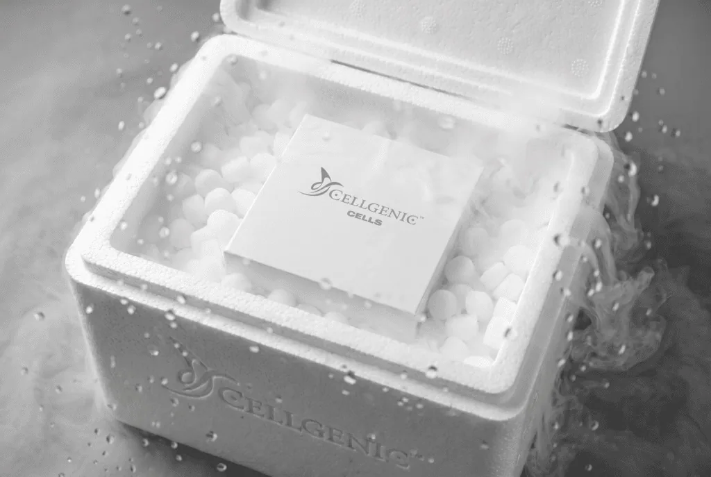 Cellgenic cold-chain shipping and international distribution